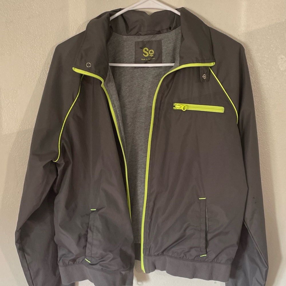 Grey & green jacket